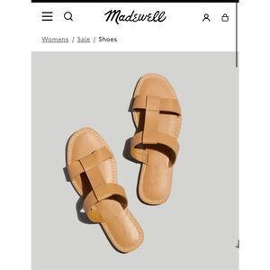 Madewell The Boardwalk T-Strap Slide Sandal